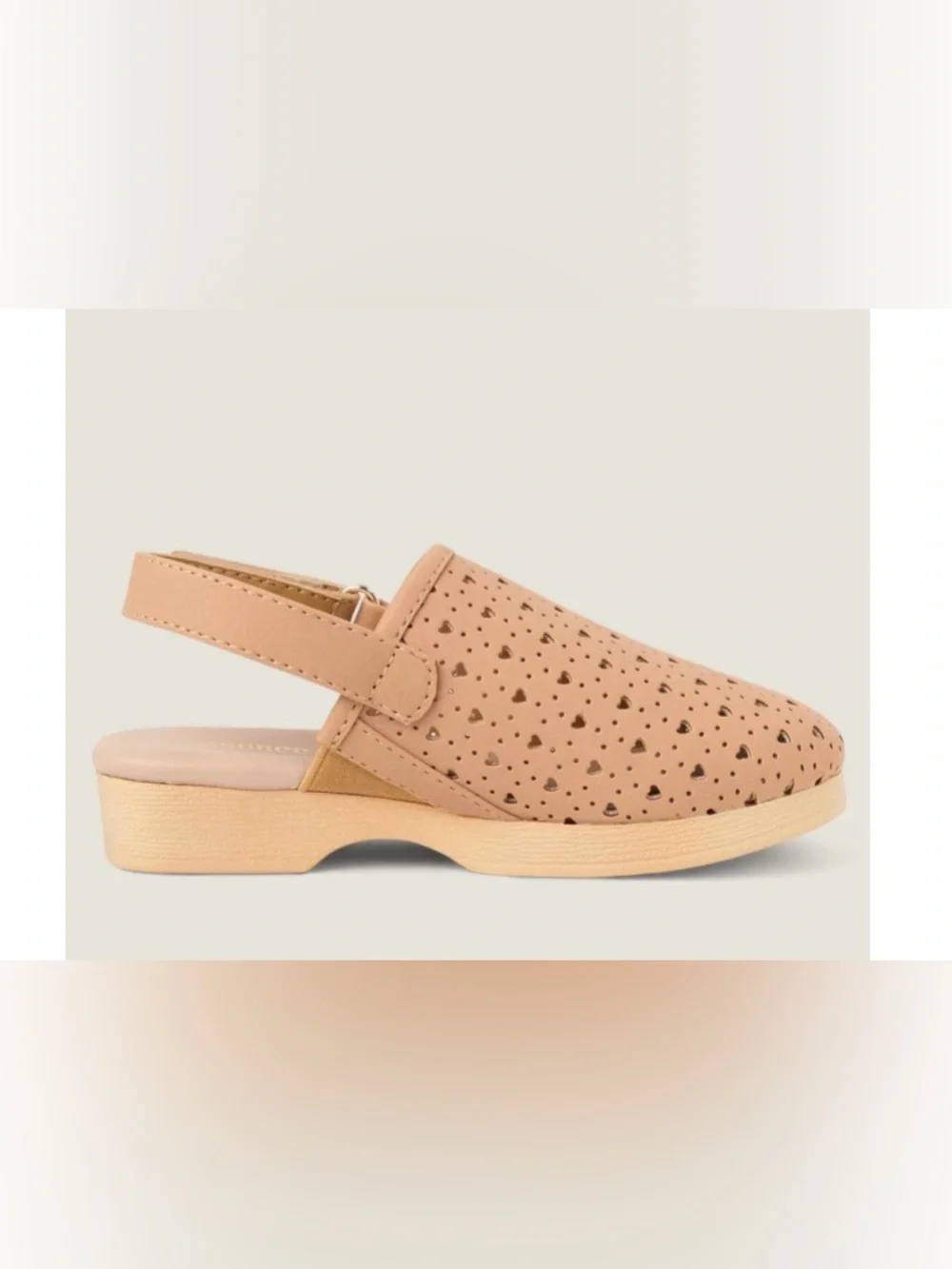Gymboree Girls Perforated Heart Clogs